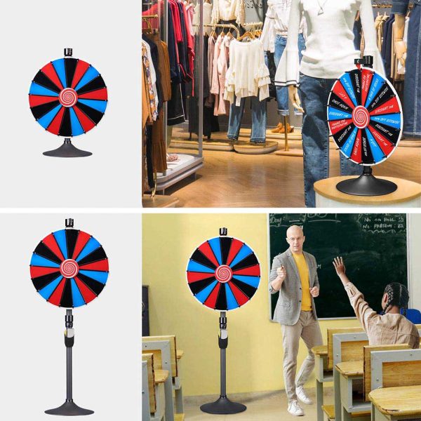 WinSpin 24  Prize Wheel DIY Slot(18) Floor Stand or Tabletop For Cheap - Image 2