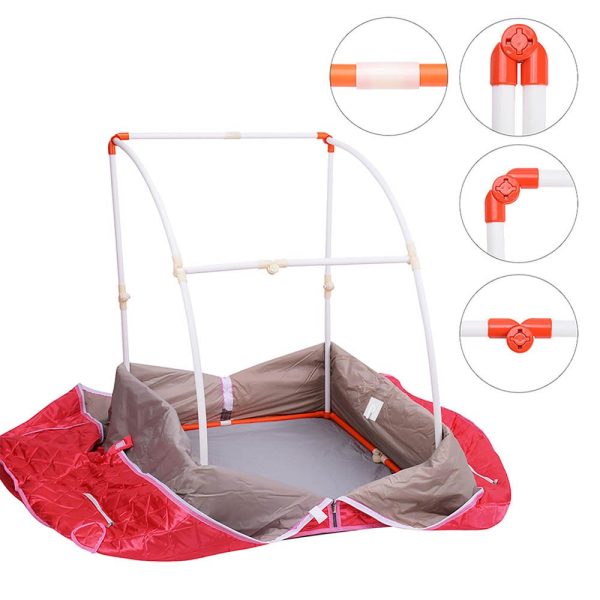 TheLAShop Portable Sauna Tent Steam SPA w  Chair Remote Rose Red 2L Online - Image 4