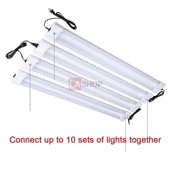 TheLAShop 1-Pack 40W 4000K 4Ft 2-Lamp Linkable LED Shop Light Discount - Image 2