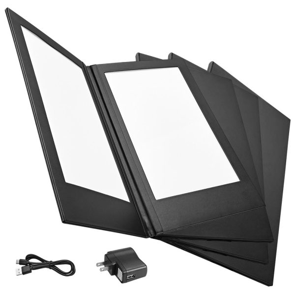 TheLAShop Light up Menu Cover Holds (2) 8-1 2  x 14  Menus 4ct pk Online Hot Sale - Image 2