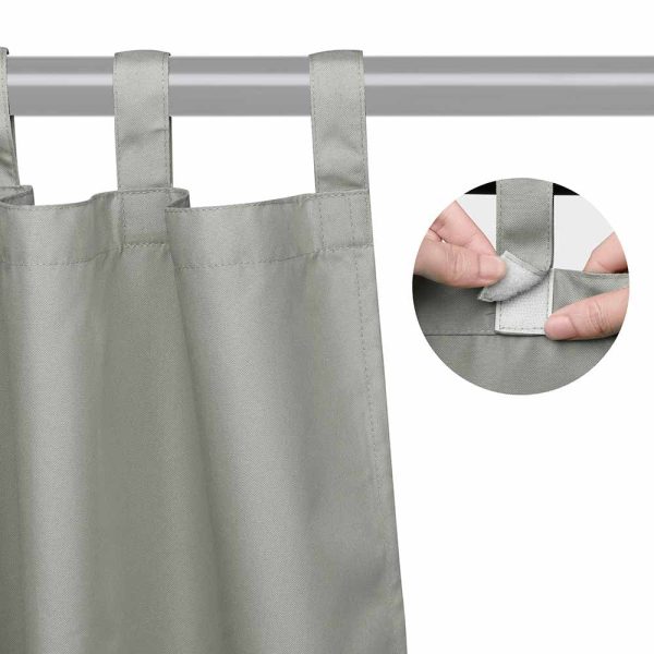 TheLAShop Tab Top Outdoor Patio Curtain, 54 W x 108 L 2ct Pack For Cheap - Image 4