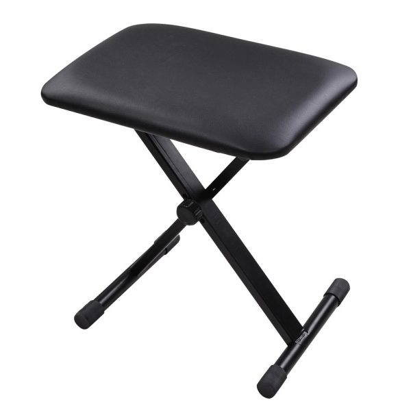TheLAShop Folding Keyboard Bench Padded Piano Stool Adjustable Height Cheap