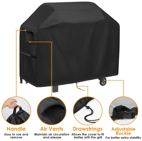 Grill Cover for Blackstone 2165 Pro Series 2 Burner 22 Inch Propane Griddle with Hood, 47 L x 24 W x 37 H For Discount - Image 2