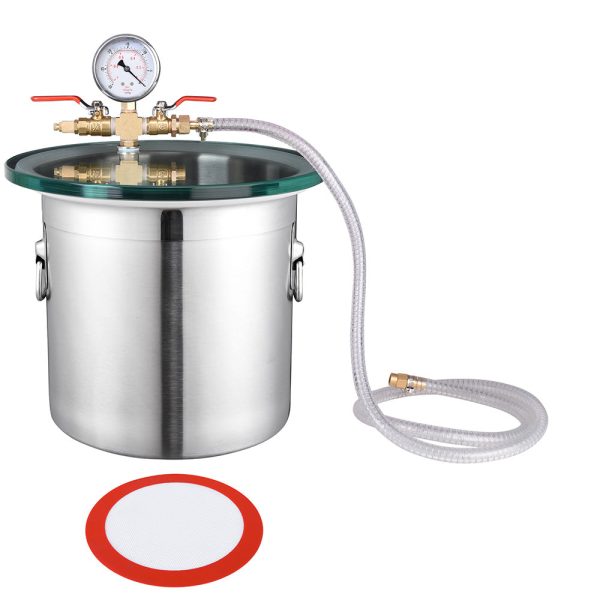 TheLAShop 3 Gallon Degassing Stainless Steel Vacuum Chamber Cheap - Image 2