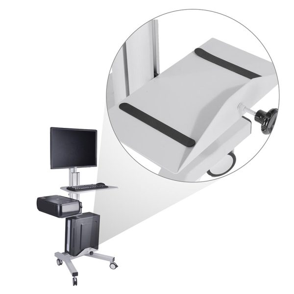 TheLAShop Rolling Computer Cart CPU Holder 8.6  Width, 44lbs Capacity Discount - Image 2