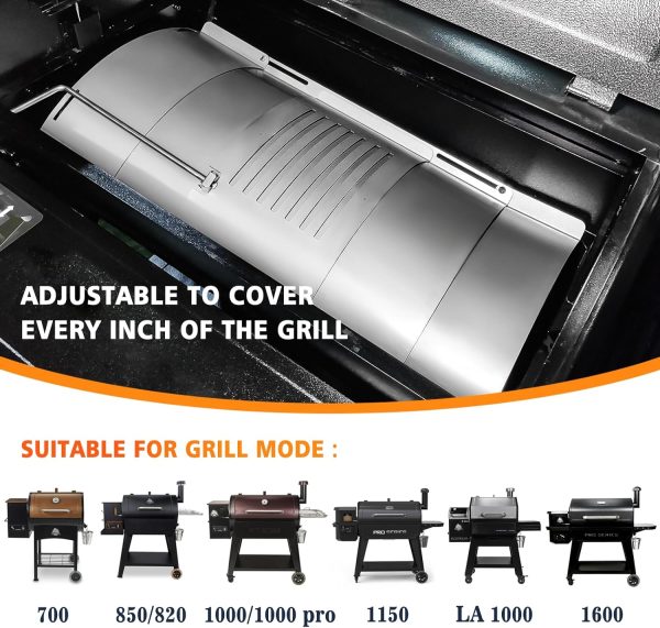 Flame Broiler Slide Cover Bottom Kit for Pit Boss 1150 1600 Series PB1150G, 1150PS2, PB1600CS, PB1600PS1, PB1600PS2 Pellet Grills For Sale - Image 3