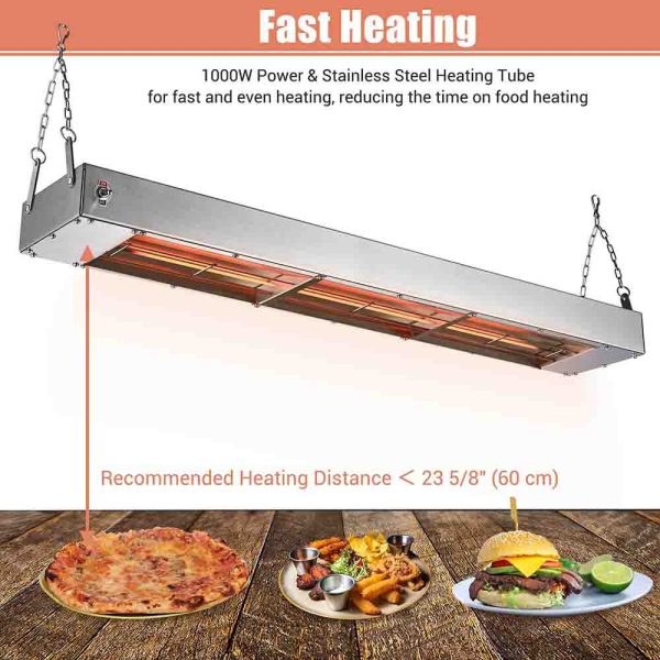 TheLAShop 36 in. Food Heater Strip Warmer 110V 1000W on Sale - Image 5