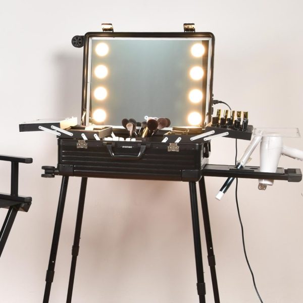 TheLAShop 26  Artist Studio Rolling Makeup Travel Vanity Case with Light Online Hot Sale