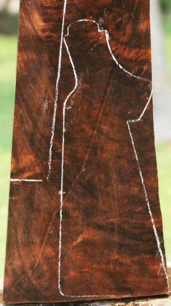 Exhibition Claro Walnut Gun Blank For Sale - Image 4