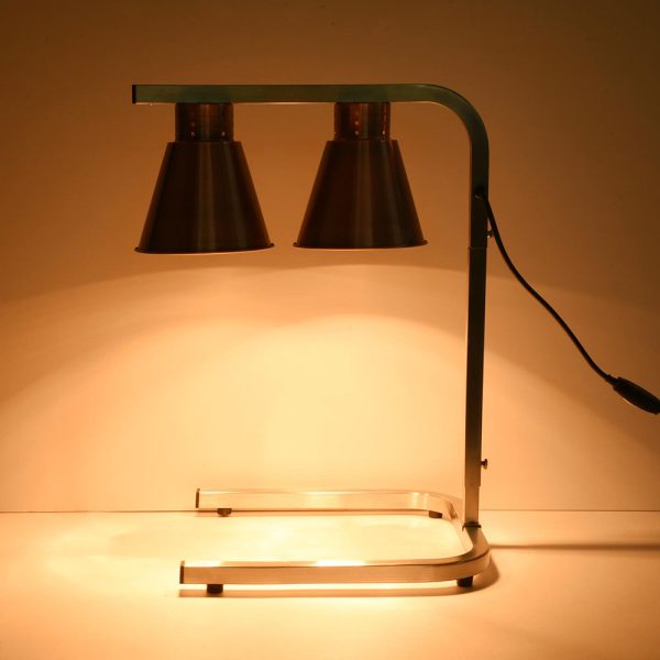 TheLAShop Food Heat Lamp w  2 Bulbs Freestanding Food Warmer 110V Fashion
