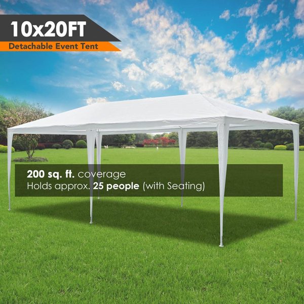 TheLAShop 10 x 20 6 Sidewalls Wedding Party Tent with Screen Online Sale - Image 2
