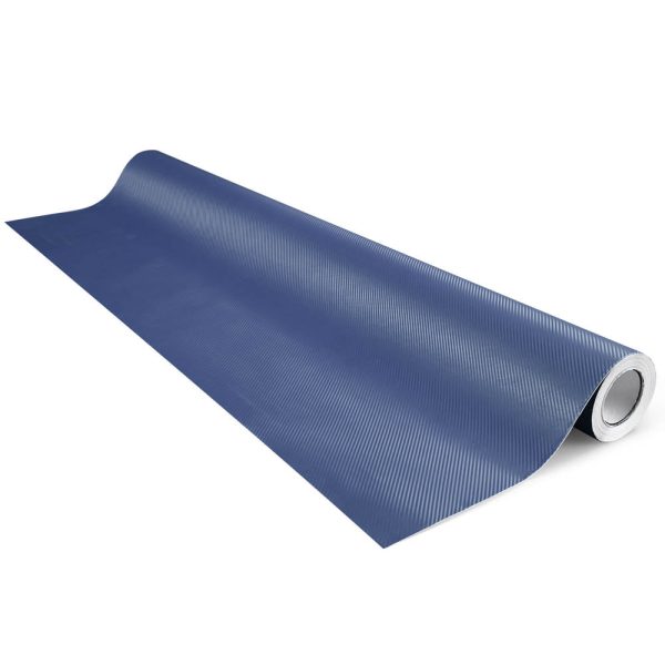 TheLAShop Blue Carbon Fiber Wrap 98ft x 5ft 3D Car Vinyl Sticker Roll For Cheap