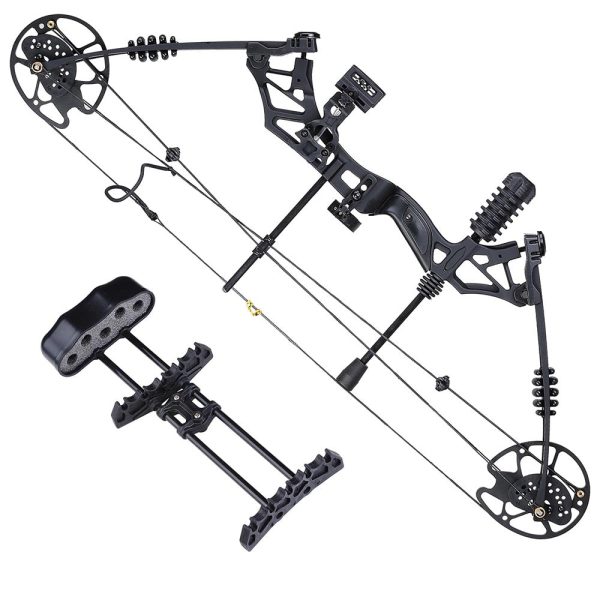 TheLAShop Archery Right Hand Compound Bow Set w  12 Carbon Arrows For Cheap - Image 4