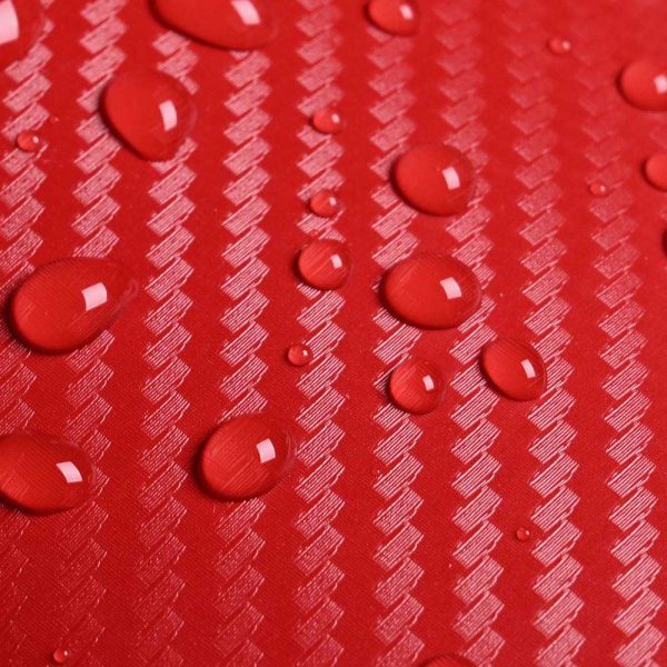 TheLAShop Red Carbon Fiber Wrap 98ft x 5ft 3D Car Vinyl Sticker Roll Online now - Image 3