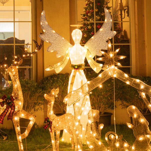 TheLAShop 5.5ft Lighted Angel for Outdoors & Indoors Yard Lawn Online now