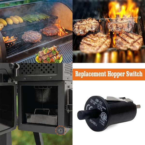 Hopper Lid Door Switch fits for Char-Griller 9800 and 9804 Gravity Fed 980 Series Charcoal Grills Online Hot Sale - Image 5