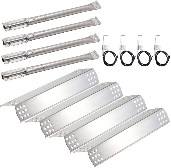 Grill Parts Kit fits Nexgrill 720-0954, 720-0954A 4 Burner Grills, Burners, Heat Plates, Igniters Kit For Cheap