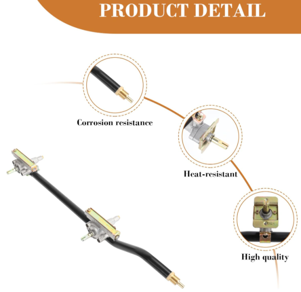 Replacement Griddle Burner Control Valve with Gas Rail for Blackstone 22Inch Tabletop Grill 1666, 1813, 1842 Flat Top Gas Griddle Online now - Image 3
