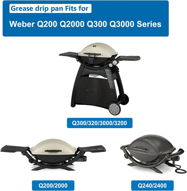 Catch Pan Holder fits Weber Q200, Q220, Q240, Q2000, Q2200, Q300, Q320, Q3000, Q3200 Q Series Grills For Sale - Image 2