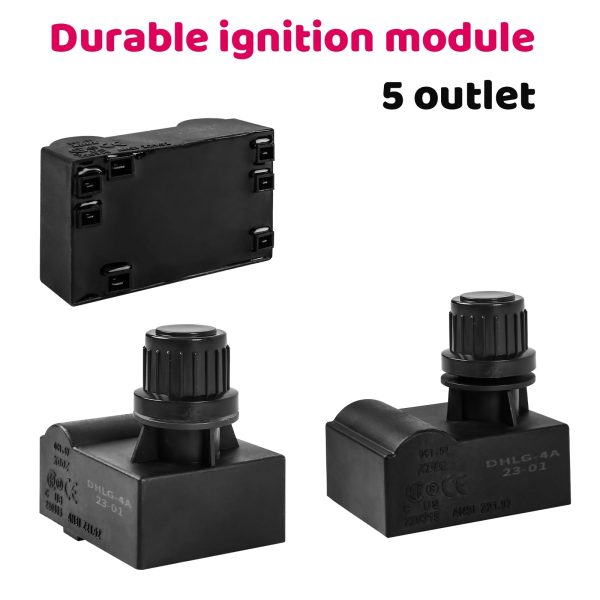 5 Burner BBQ Spark Generator Push Button Ignition Switch Nexgrill 5 Outlet Grill Parts Online Sale - Image 4