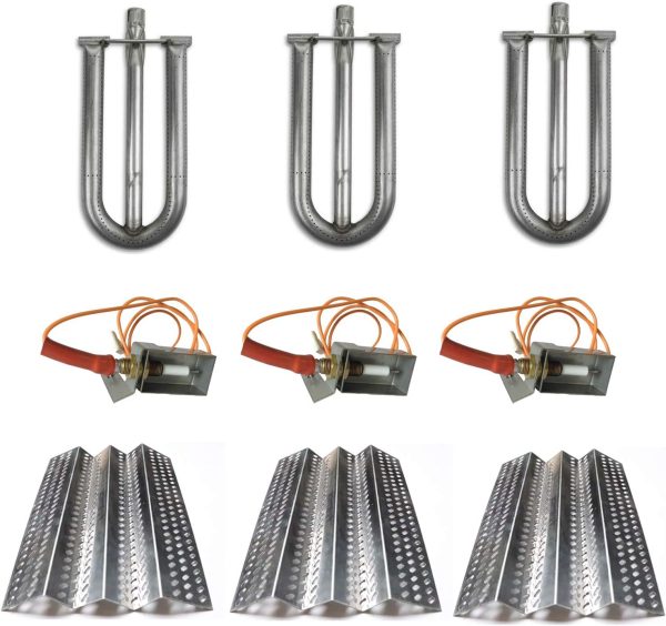 Heat Plates Burners & Igniters Kit fits for American Outdoor Grill AOG 24NB, 24NG, 24NP, 24PC, 36NB, 36PC Gas Grills on Sale