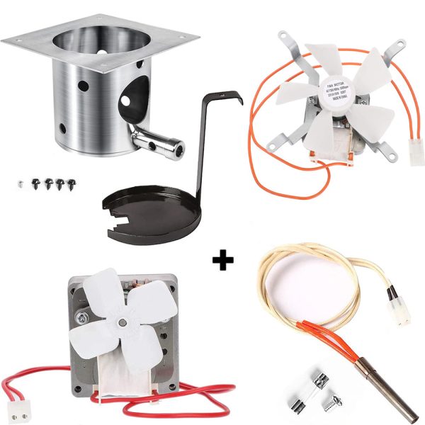 Parts Kit for Traeger Longhorn Steer BBQLHS Pellet Grill, Fire Burn Pot+Hot Rod Ignitor+Auger Motor and Induction Fan Kit Hot on Sale
