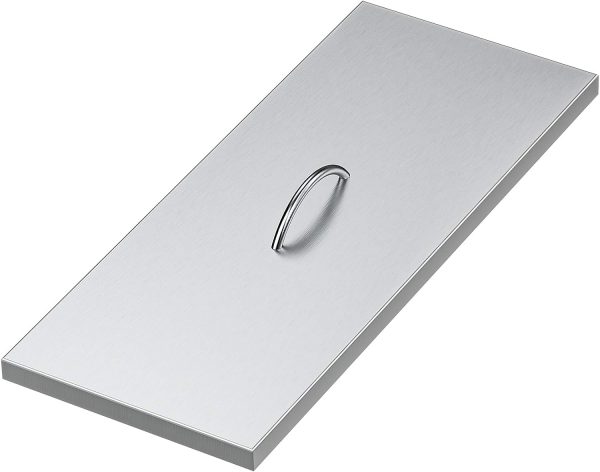 27  x 11  Rectangular Fire Pit Burner Pan Lid Cover Fits 24 x 8 Inch Drop-in Fire Pit Burner Pan Cheap