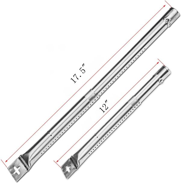 Adjustable Burner Tubes Kit for most Broil King 6 Burner Gas Grills, 12-17.5 x 1 inch Stainless Steel Replacement Parts Sale - Image 2