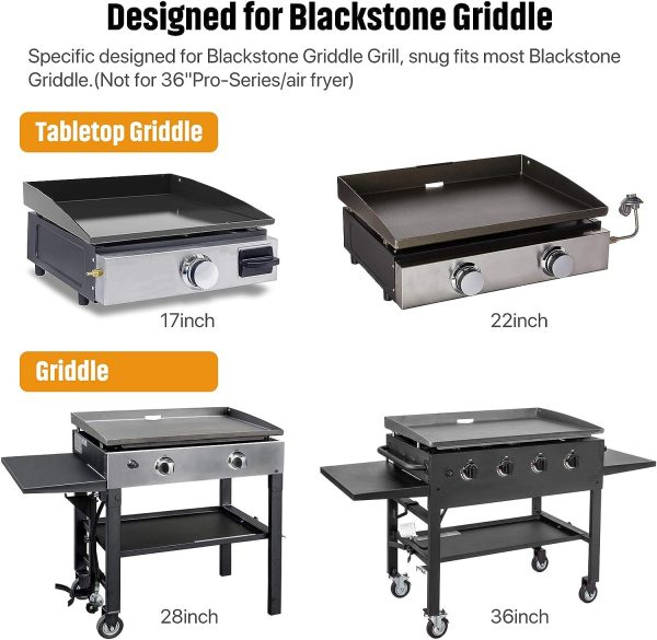 Upgraded Griddle Caddy Space Saving BBQ Accessories Storage Box for 17  , 22  , 28  and 36  Blackstone Flat Top Griddle Grills Online - Image 2