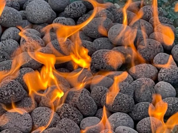 10 lbs 2 - 3   Black Grey Premium Pebbles Lava Rock Natural Tumbled Stones for Indoor Outdoor Gas Fire Pit, Fireplaces, Garden Landscaping Decoration Fashion - Image 2