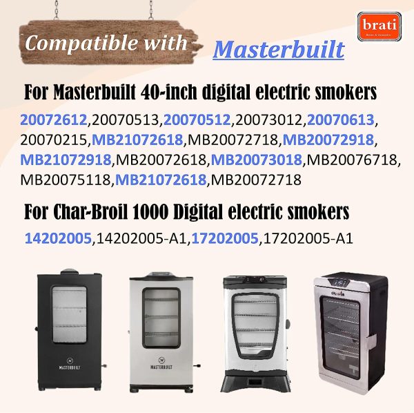 9907120027 Heating Element Kit fits Masterbuilt 40 inch Electric Digital Smokers Hot on Sale - Image 3