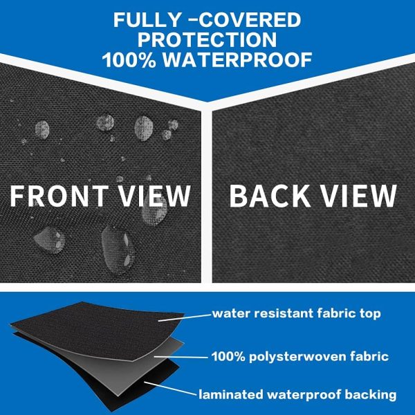 Premium Round Fire Pit Cover fits for 36 Inch Dia and under Fire Pit Tables, Patio Furniture Fire Pit Full Coverage Cover Online now - Image 3