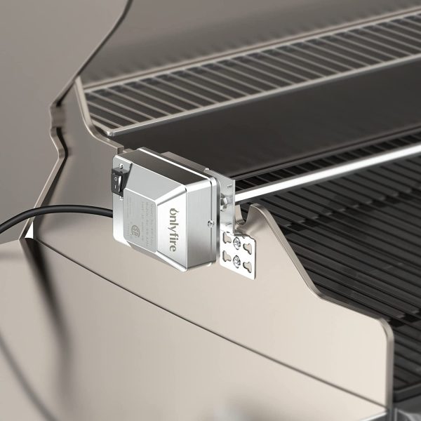 Grill Replacement Rotisserie Kit for 4-5 Burner Gas Grills, Stainless Steel Electric Motor for Up to 40 Lbs Capacity on Sale - Image 5