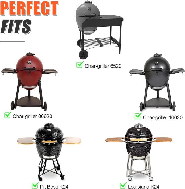 19.5  Round Grill Grate for Akorn Kamado Ceramic Grill, Pit Boss K24, Louisiana Grills K24, Char-Griller 16620, Solid Rod Round Grill Grids Discount - Image 3