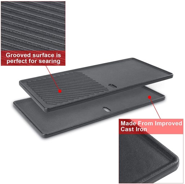 Cooking Grates Griddle Plate Kit for Char-broil 461230403, 461252605, 461262409, 463210310, 463631410 etc 2- 4 Burner Grill Models Fashion - Image 5
