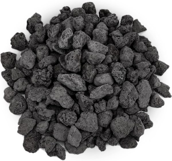 Black Lava Rock 10 Pounds 0.4-0.8   Volcanic Lava Stones for Indoor Outdoor Fire Pits Fireplaces Gas Grill and Landscaping For Cheap
