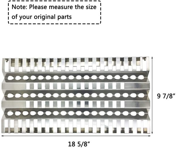 Grill Heat Plates Kit for DCS Grill Model 27D, 27D-BQR, 27DBR, 27DSBQ, 27DSBQR, 27FSBQ, 27FS-BQFN, 27FSBQR For Discount - Image 5