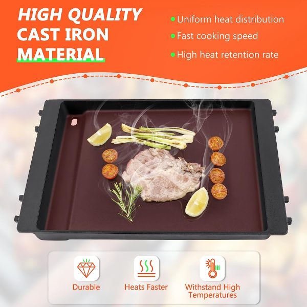 7566 Grill Griddle for Weber Genesis 300 Series Gas Grills, for Genesis E-310, E-320, E-330, S-310, S-330, EP-310, CEP-310 Sale - Image 3