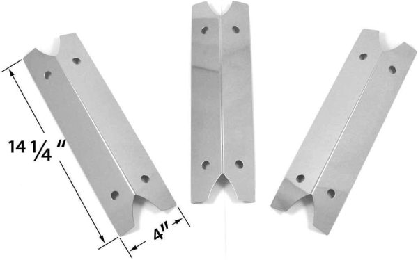 Heat Tent Plates 3Pcs Kit for Charmglow 810-9210-F and Smoke Canyon GR2002401-SC-00 Gas Grills For Sale - Image 2
