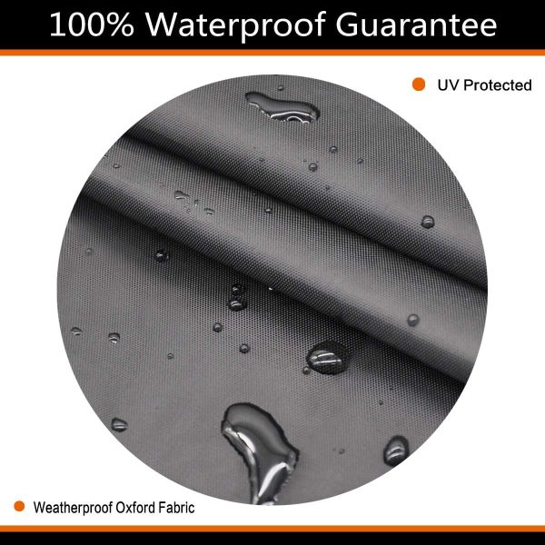 50  Premium Square Patio Fire Pit Table Cover, 50 L x 50 W x 24 H, Waterproof 600D Heavy Duty Fire Pit Cover Supply - Image 5