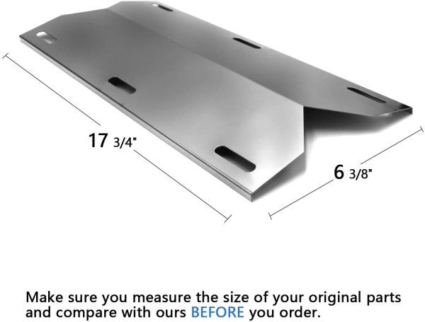 Grill Heat Plates fits Jenn-Air 720-0336, 720-0336B, 720-0337, 720-0339, 4 Pcs Parts 17 3 4   x 6 3 8   Cheap - Image 3