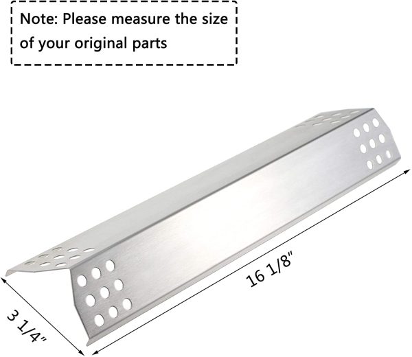 4Pcs Grill Heat Tent Plates fits for BBQ Grillware GGPL2100, GSC2418, GSC2418N Gas Grills Hot on Sale - Image 2