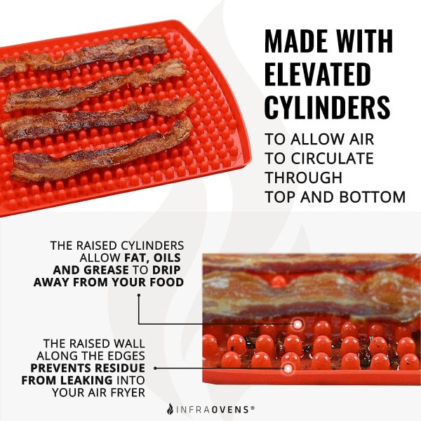 Reusable Heat Resistant Liner Accessories for Ninja Foodi 4qt AG301 5-in-1 Air Fryer Grill Sale - Image 5