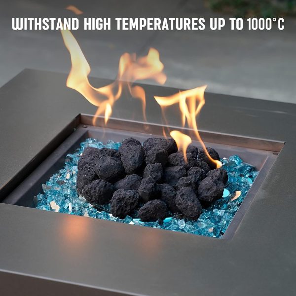 Light Weight Lava Rock Granules Ceramic Fiber Lava Rock for Decorative Landscaping Stones for Outland Bond Portable Fire Pit, Gas Log and Fireplace For Cheap - Image 4