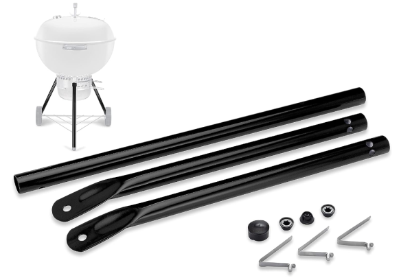 Legs and Hardware Kit for 18     22   Weber Kettle Grills (excluding 2015-2019 Master-Touch  Ed. Kettle) (Black), 19.5 Inches (Front Leg) For Cheap