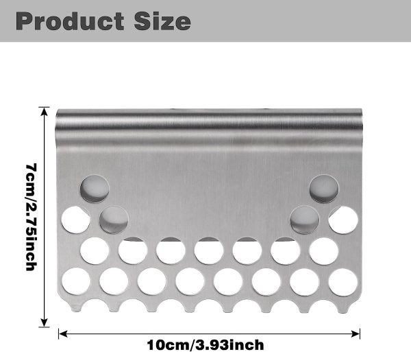 Food Mesh Screen Block Grease Trap for Blackstone Griddle Flat Top Grills, Block Food from Falling, Fit for All Flat Top Griddles & Other Grills on Sale - Image 2