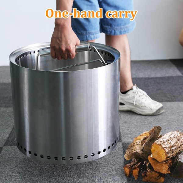 Fire Pit Handle Accessory for Solo Stove Bonfire & Ranger, Portable One-Hand Carry Handle for Carrying Camp Equipment Stoves and Backyard Fire Pit Online now - Image 5