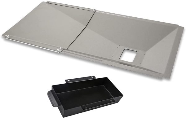 Grease Tray Catch Pan Kit for Dyna-Glo Grill 3-5 Burner Gas Grills, Adjustable Drip Pan Set Online