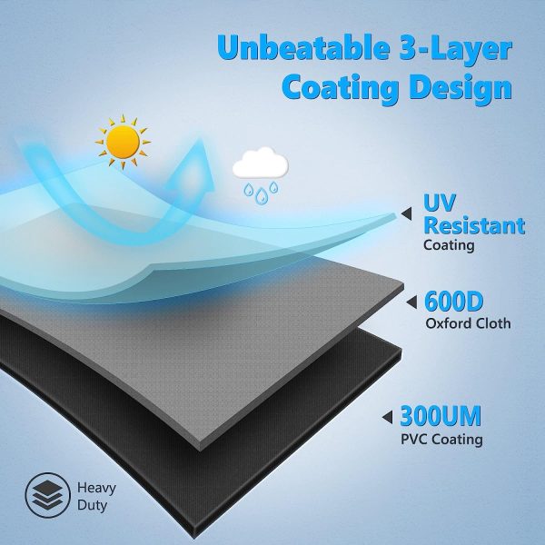 Premium Grill Cover for Vermont Castings 5-6 Burner Gas Grills, 75  W x 27  D x 47  H Sale - Image 3