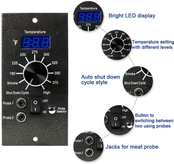 Digital Pro Thermostat Temperature Controller Upgrade Kit for Traeger Century 22 TFB57CLB Pellet Grill, BAC365 For Cheap - Image 4